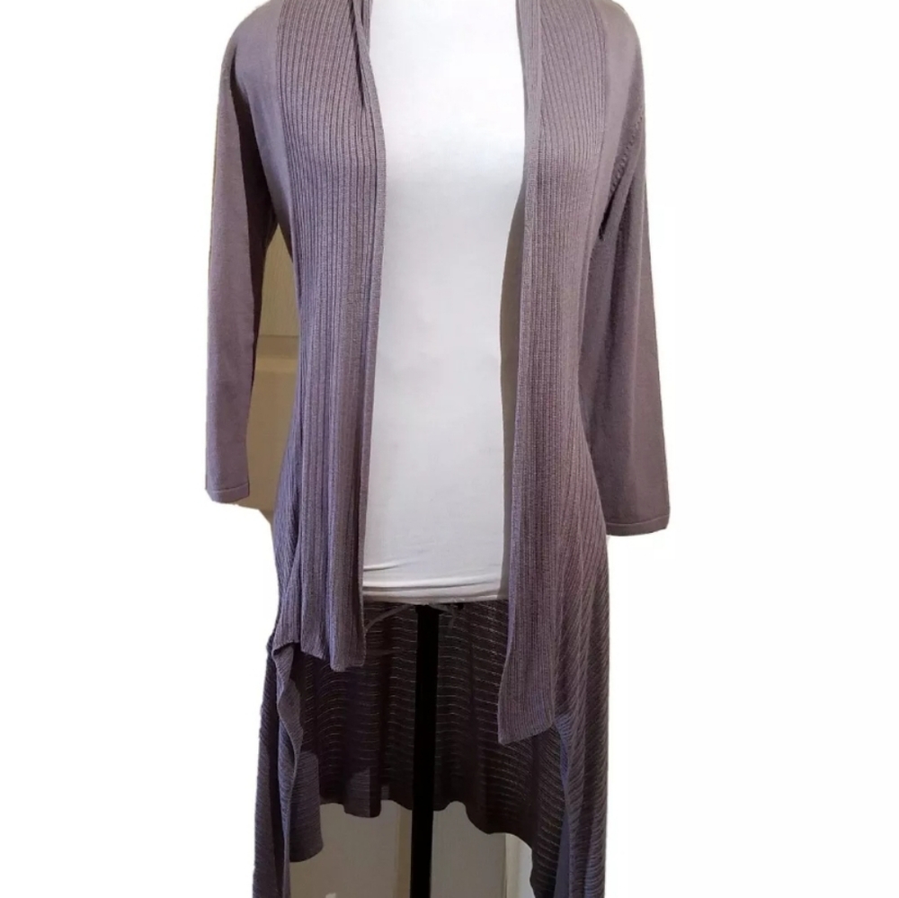 Willi Smith gray high low duster Medium